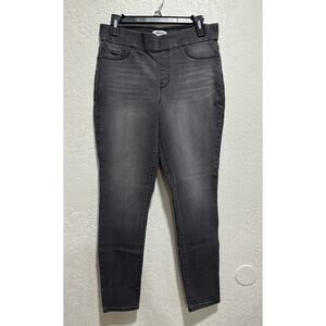 Nine West Women’s Heidi Pull-On Skinny Black Pants Size 10